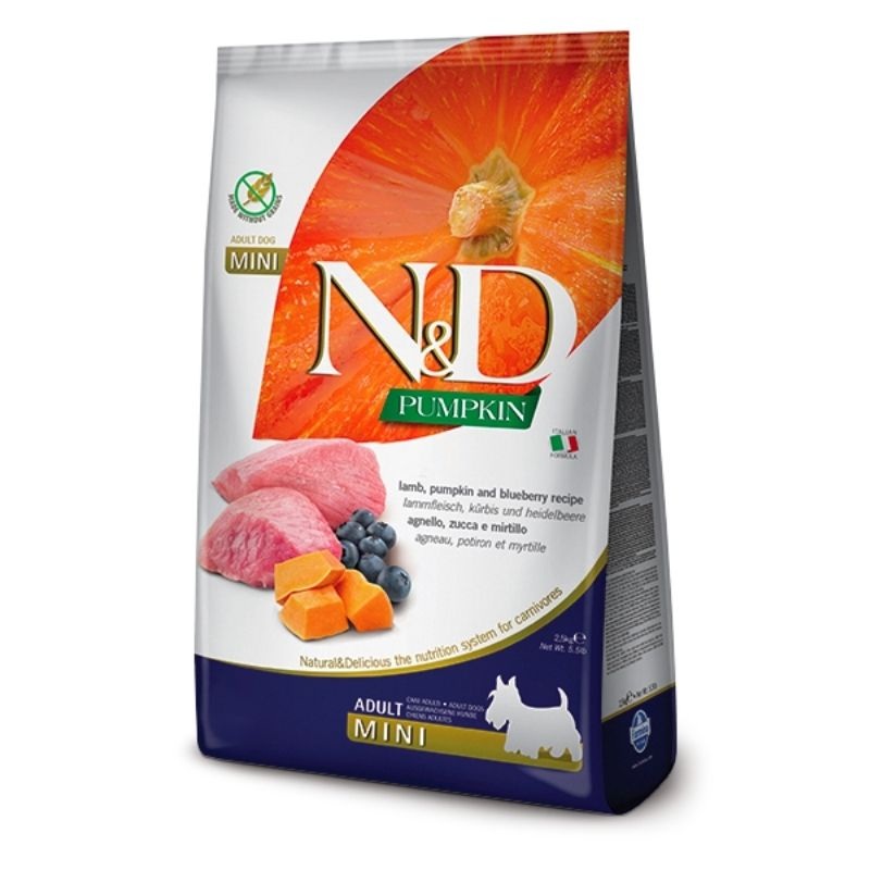 Farmina Dry Food - N&D Pumpkin Dog Lamb & Blueberry Adult Mini