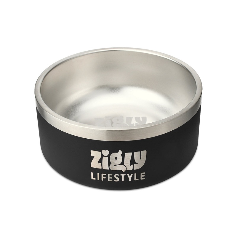 ZL Ultimate Double Walled Dog Bowl  Black