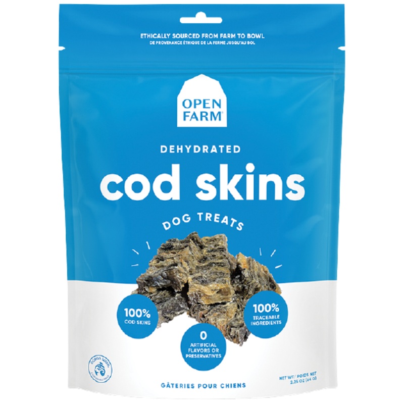 Dehydrated Cod Skins Treats