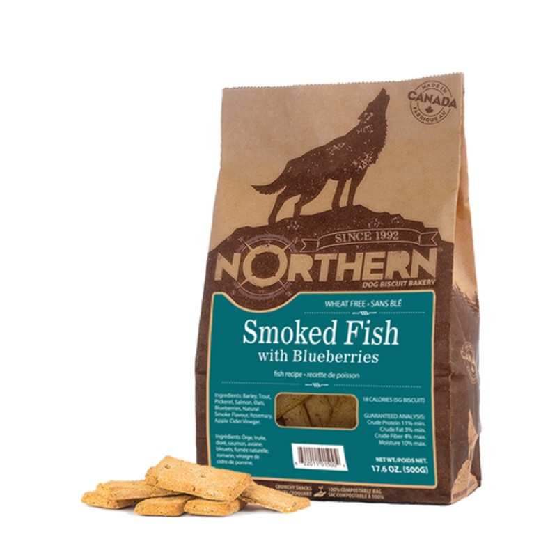 Smoked Fish with Blueberries