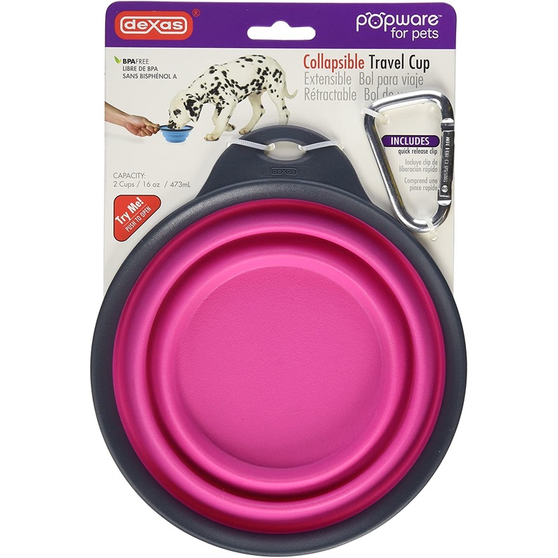 Collapsible Travel Bowl - Pink