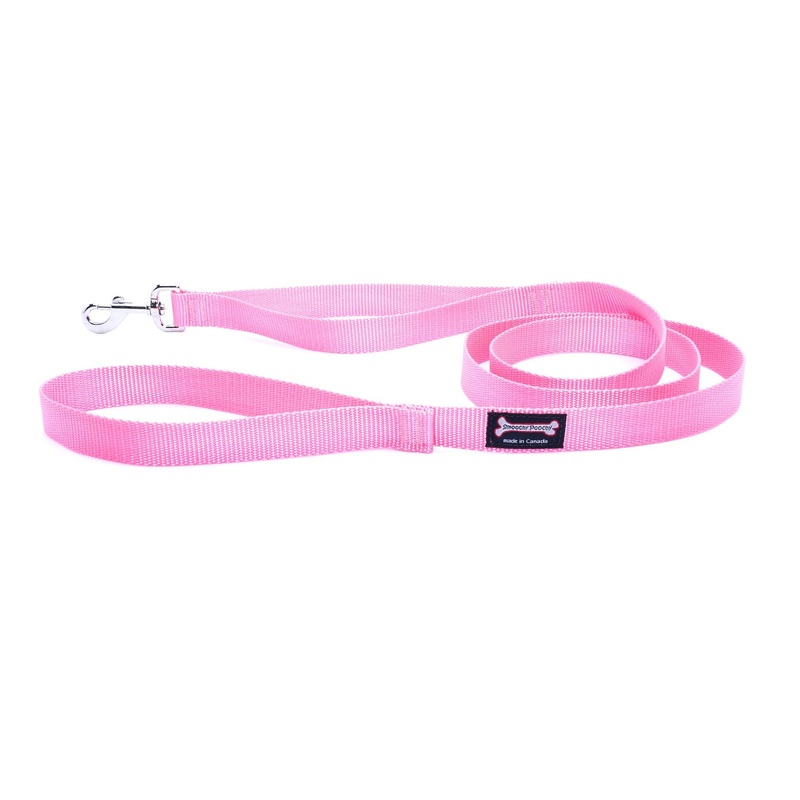 Standard Nylon Dog Leash - Baby Pink