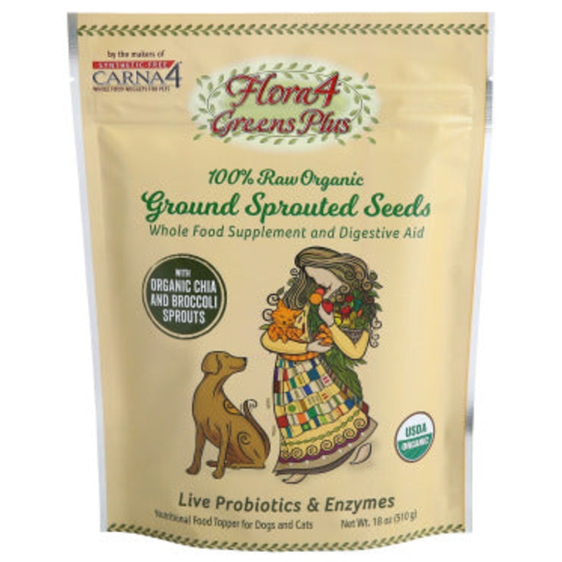 Flora4 Sprouted Seeds Topper - Greens Plus with Broccoli & Chia