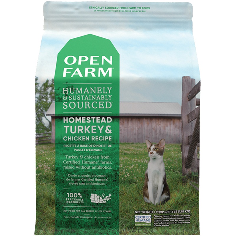 Open Farm Cat: Homestead Turkey & Chicken 8lb