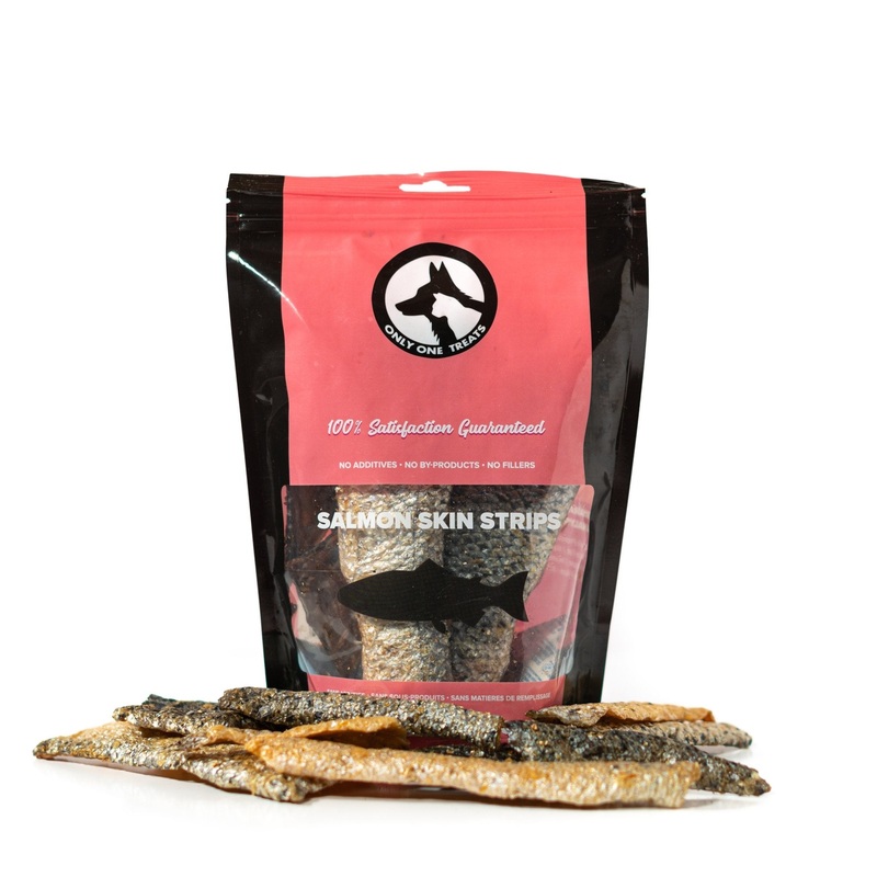 Wild Pacific Salmon Skin Strips