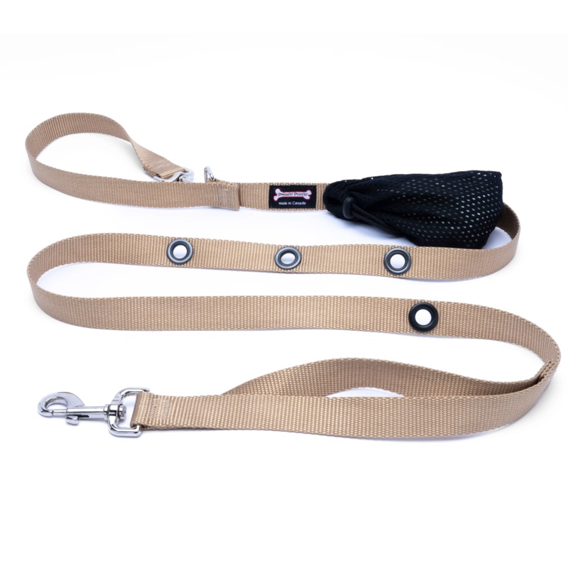 Hands-Free Nylon Leash - Camel