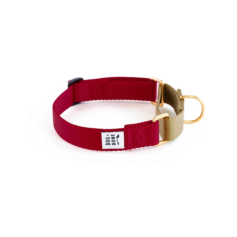 Martingale Collar - Merlot + Gold