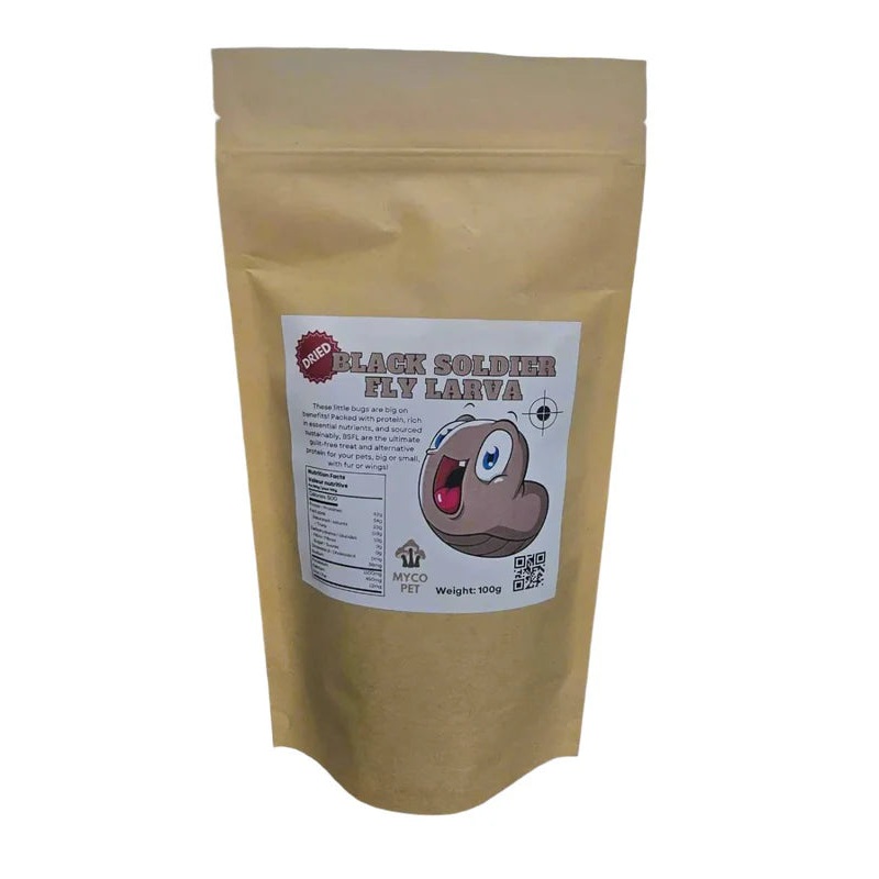 Dried Black Soldier Fly Larvae - 100g