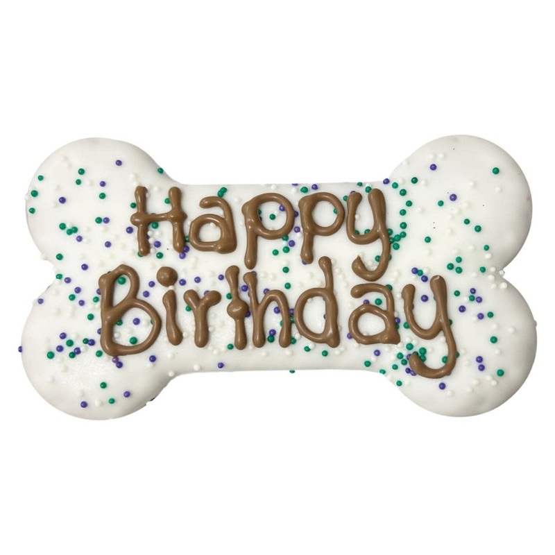 Happy Birthday Bone White