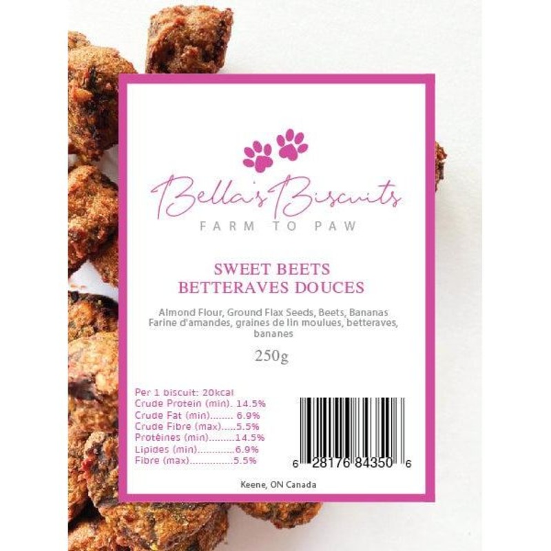 Bella's Biscuits Sweet Beets Dog Treats