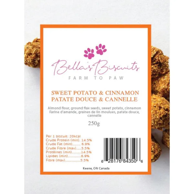 Bella's Biscuits Sweet Potato & Cinnamon Dog Treats