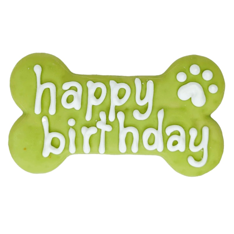 Bosco & Roxy Happy Birthday Bone Green