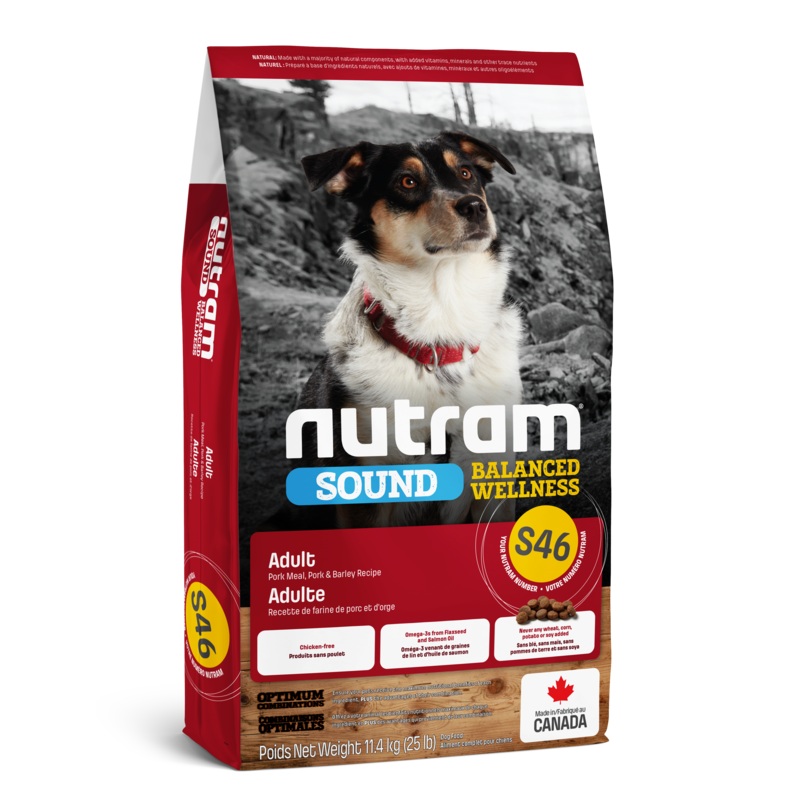 Nutram Dog Sound S46 Pork & Barley