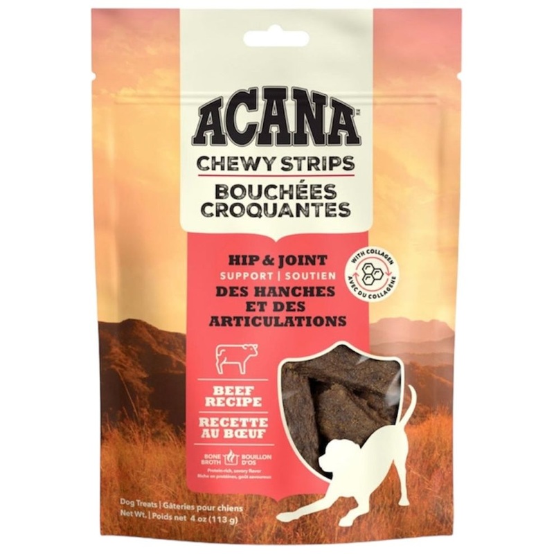 Acana Chewy Strips Hip & Joint Beef Dog Treats