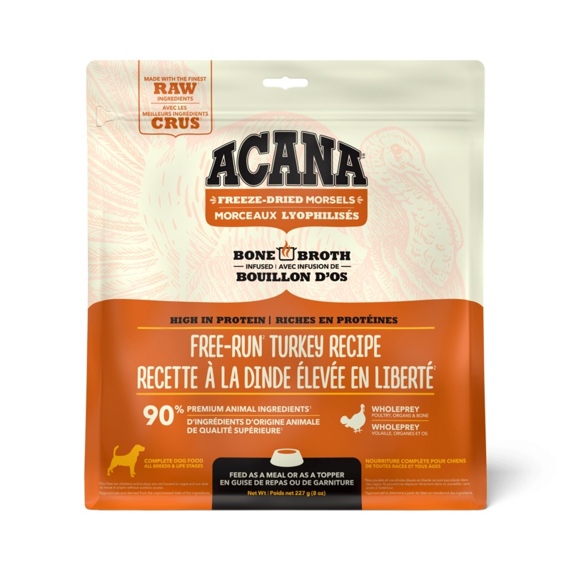 Acana Freeze-Dried Food Morsels Free-Run Turkey Recipe