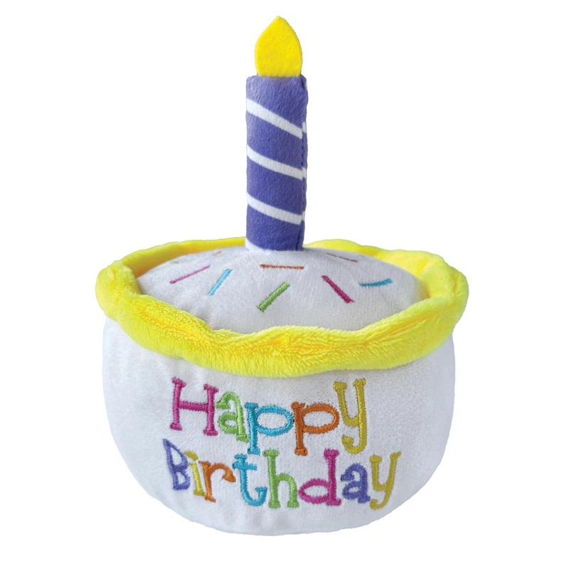 Foufou Dog Plush Birthday Cake Dog Toy