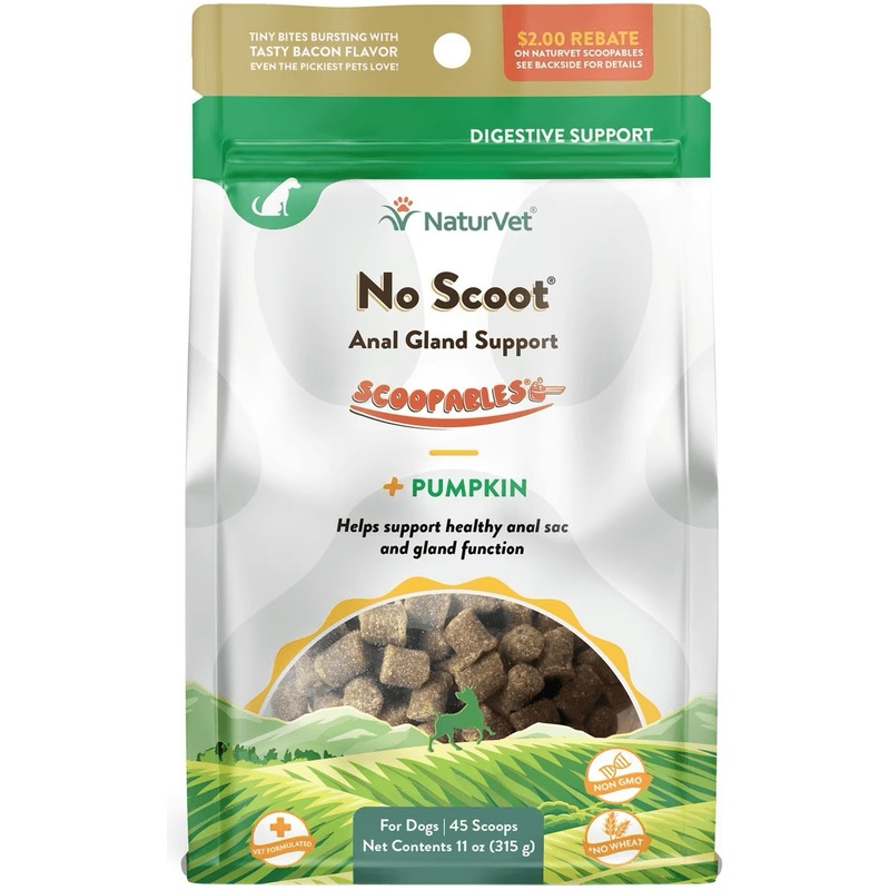 NaturVet Scoopables No Scoot Anal Gland Support Dog Supplement