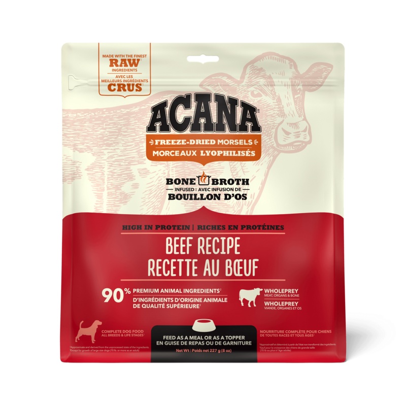 Acana Freeze-Dried Food Morsels Ranch-Raised Beef Recipe