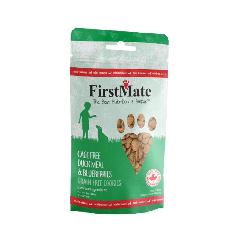FirstMate Duck With Blueberry Mini Trainer Dog Treats