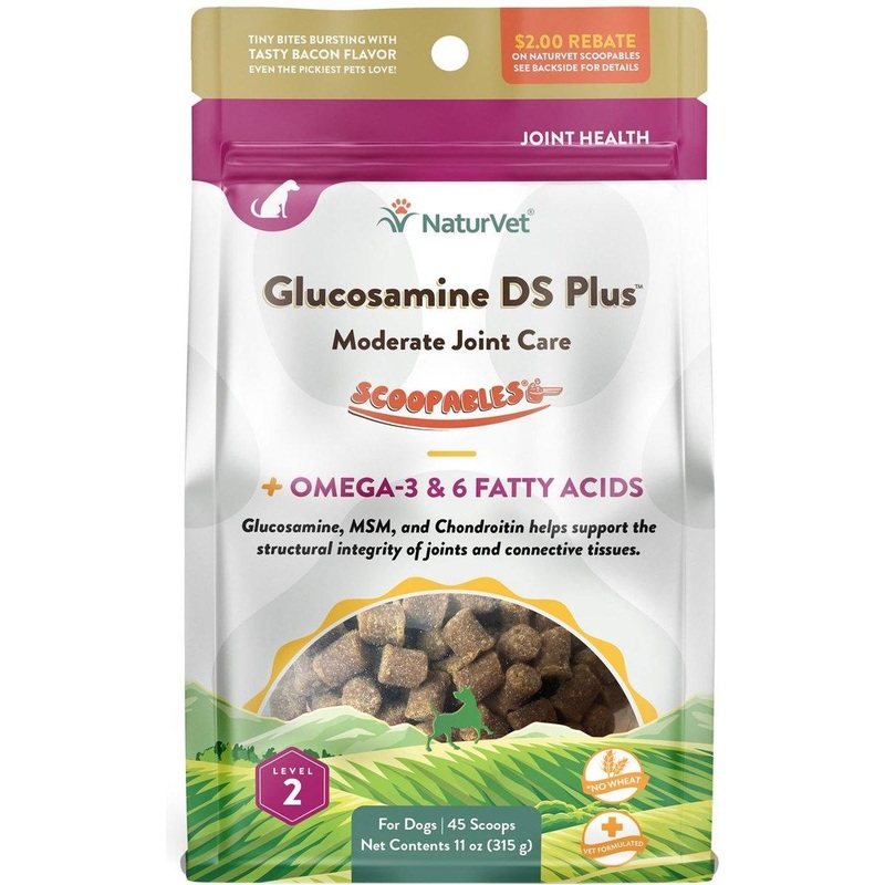 NaturVet Scoopables Glucosamine DS Plus Level 2 Moderate Joint Care Dog Supplement