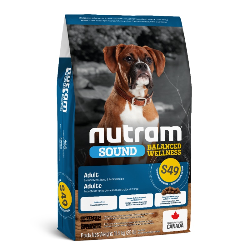 Nutram Dog Sound Adult S49 Salmon, Trout & Barley