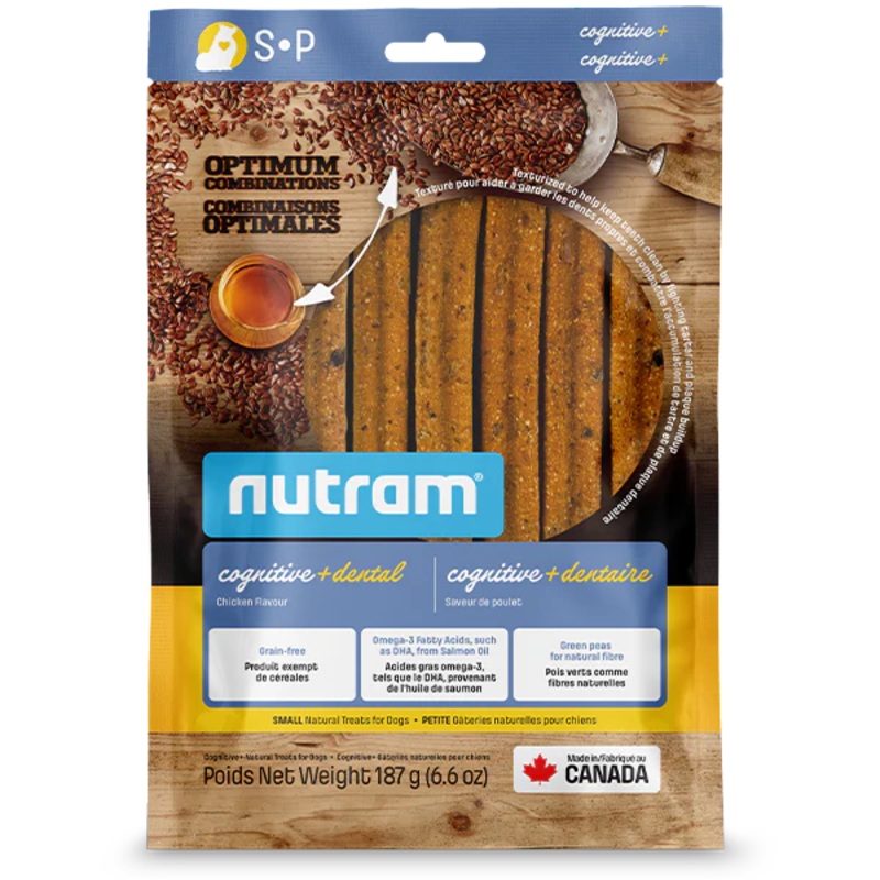 Nutram Optimum Dog Cognitive & Dental Treats Chicken