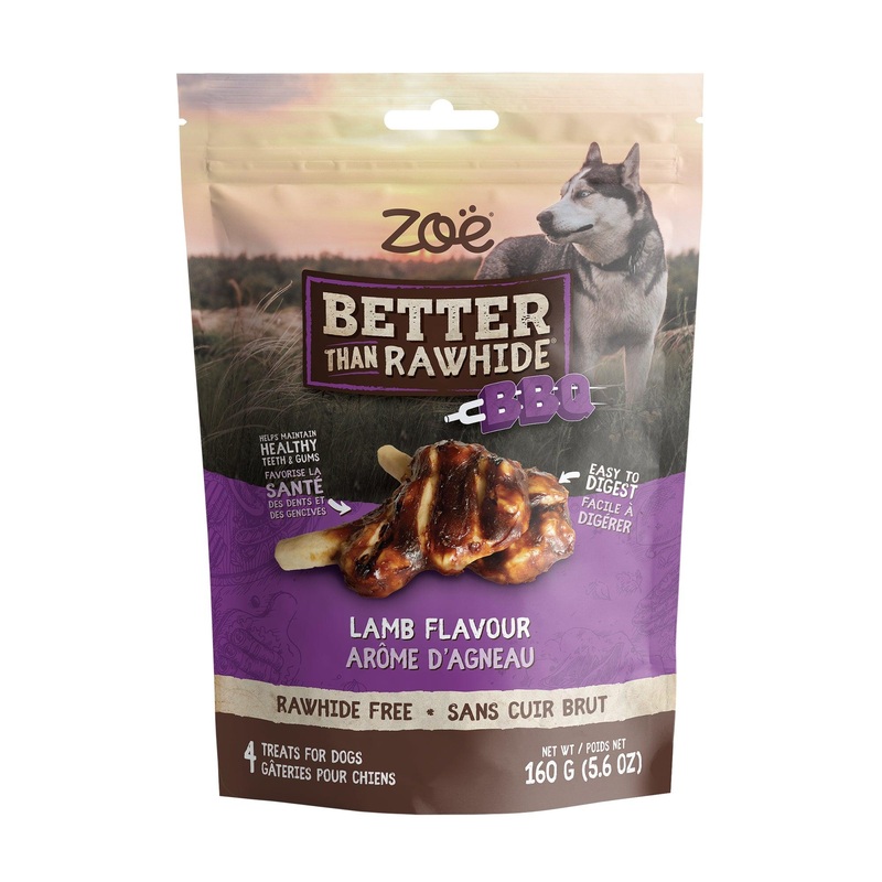 Zoe Better Than Rawhide BBQ Chop Lamb Flavour Dog Treats