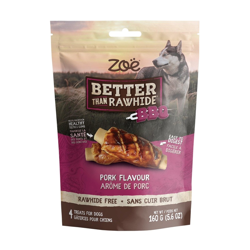 Zoe Better Than Rawhide BBQ Rib Pork Flavour Dog Treats