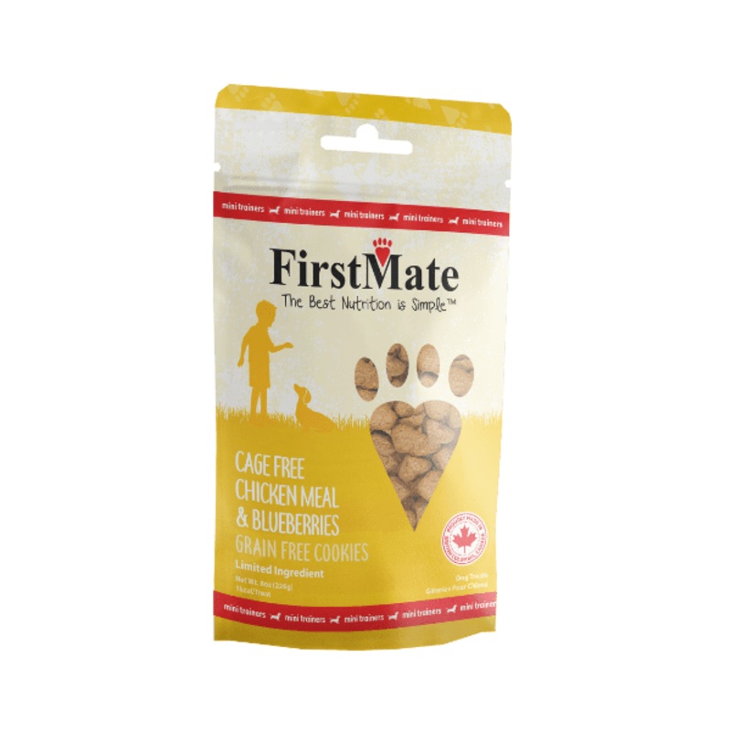 FirstMate Chicken With Blueberry Mini Trainers Dog Treats