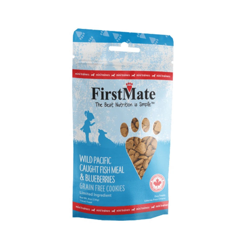 FirstMate Fish With Blueberry Mini Trainer Dog Treats
