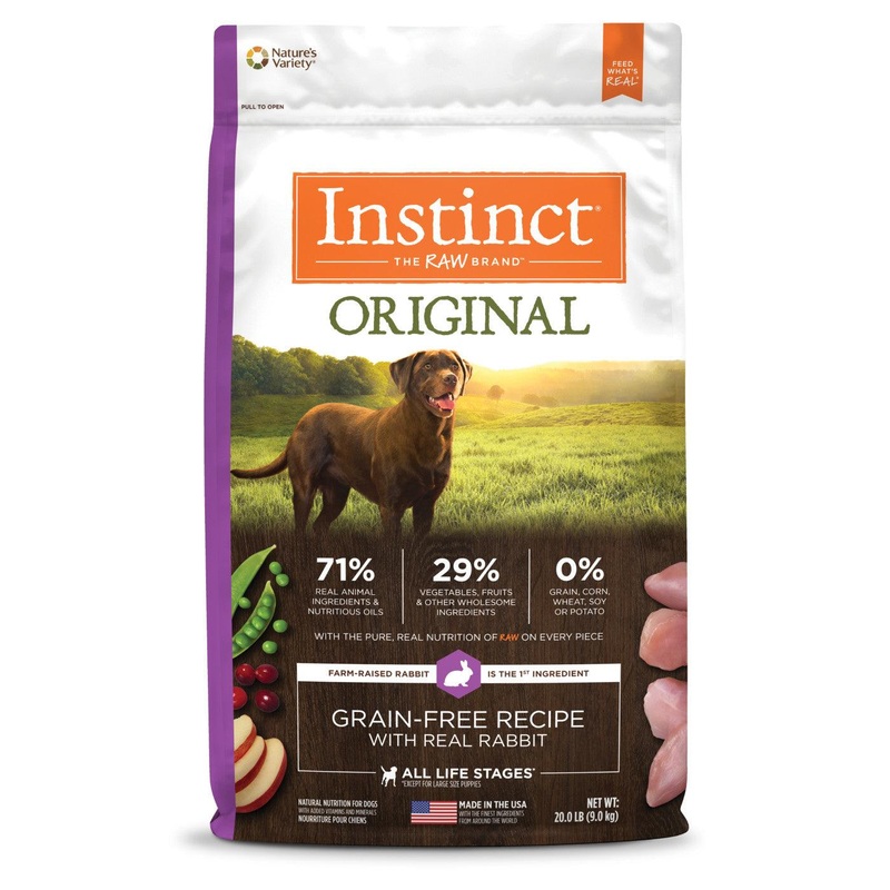 Instinct Original Grain-Free Recipe with Real Rabbit Dry Dog Food