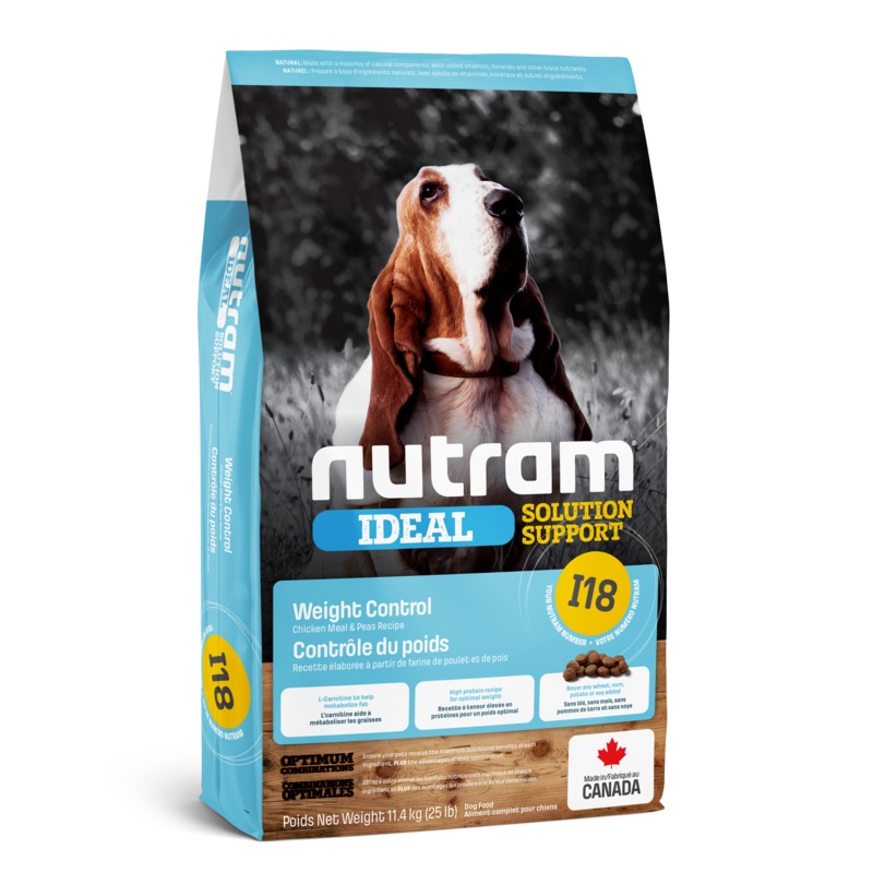 Nutram Ideal Solution Support Weight Control I18 Chicken Meal & Peas