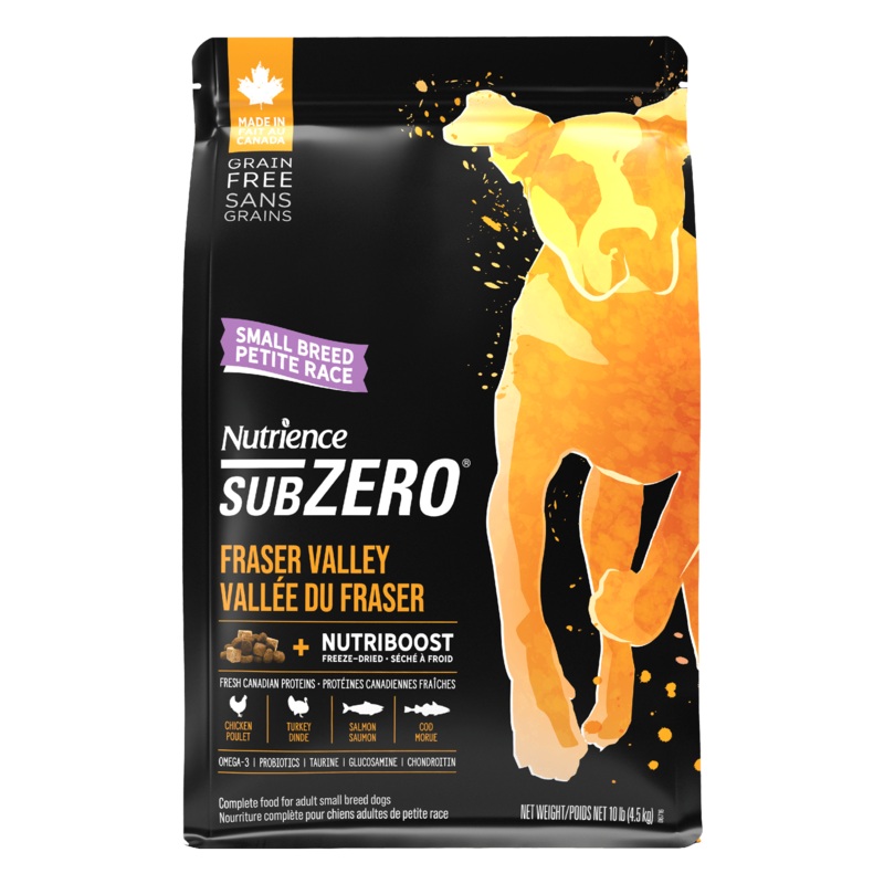 Nutrience Grain Free SubZero Fraser Valley Formula for Small Breed Dogs