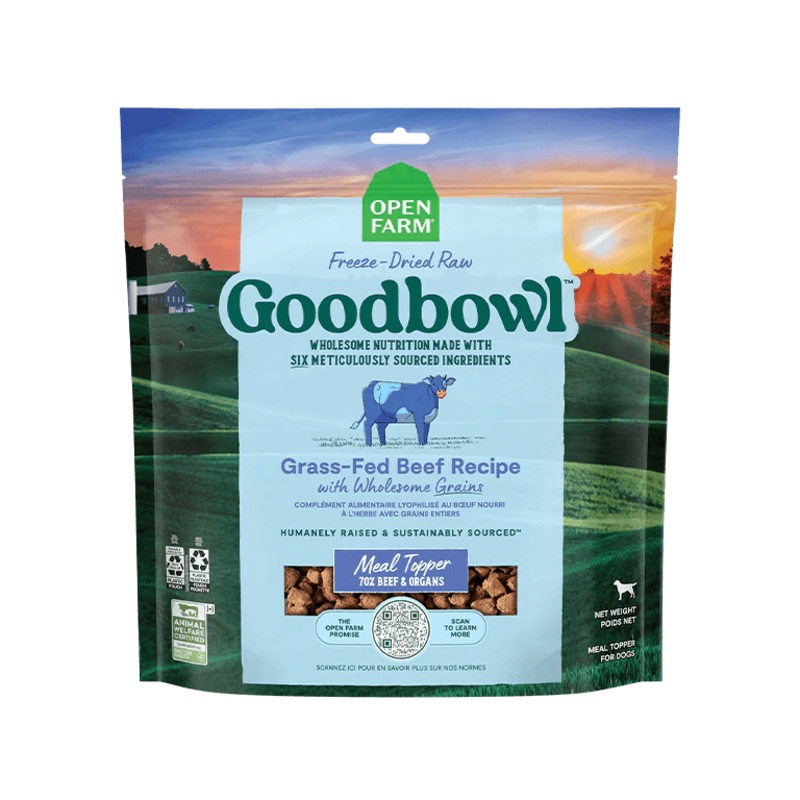 Open Farm Dog Goodbowl Grass-Fed Beef Freeze Dried Raw Topper
