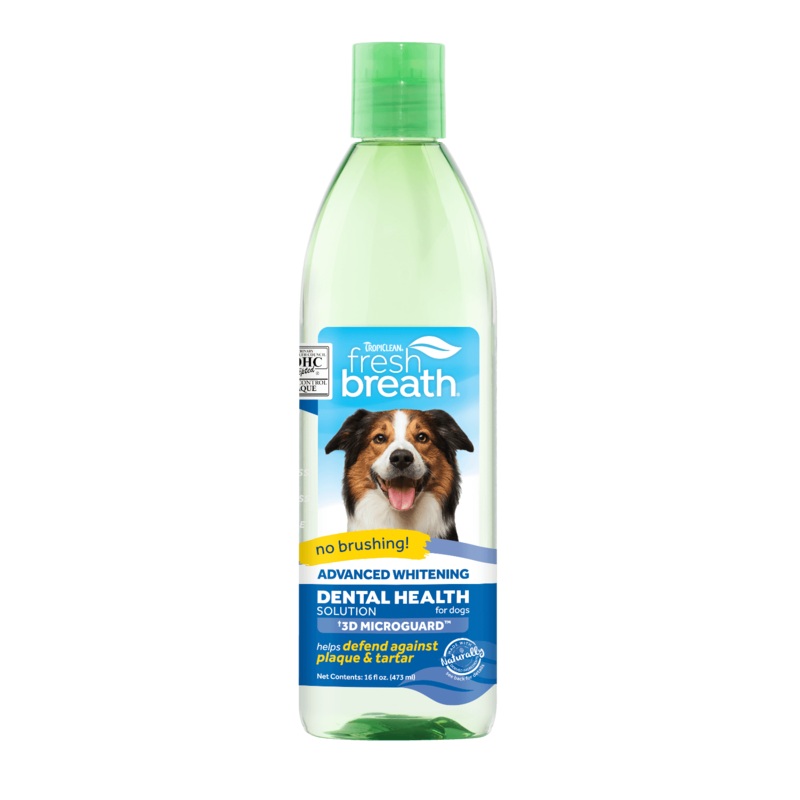 Tropiclean Fresh Dental Health Solution For Dogs Plus Advanced Whitening