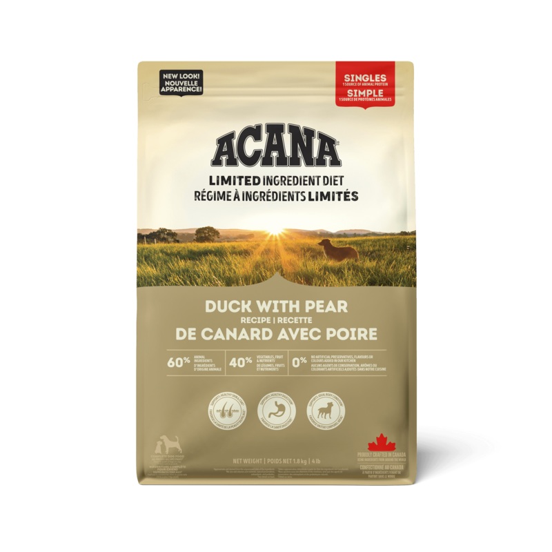 Acana Singles Limited Ingredient Diet Duck & Pear Dog Food Recipe
