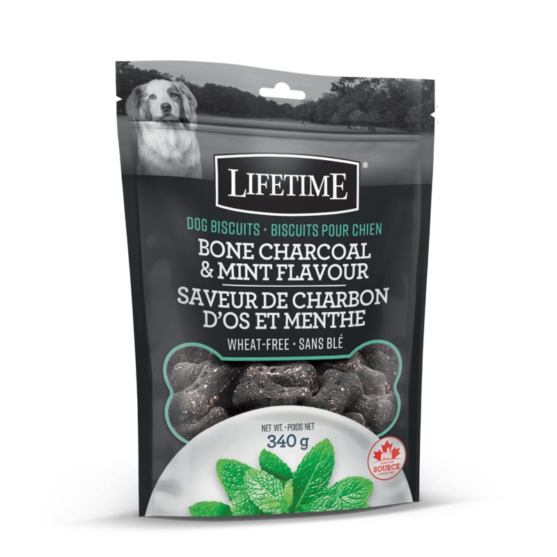 Lifetime Charcoal & Mint Flavour Dog Biscuits
