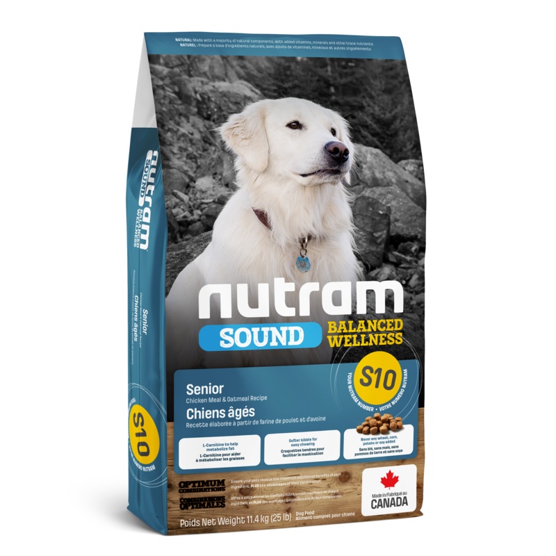 Nutram Sound Senior Balanced S10 Chicken Meal and Oatmeal