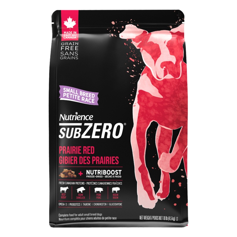 Nutrience Grain Free Dog Food SubZero Small Breed Prairie Red