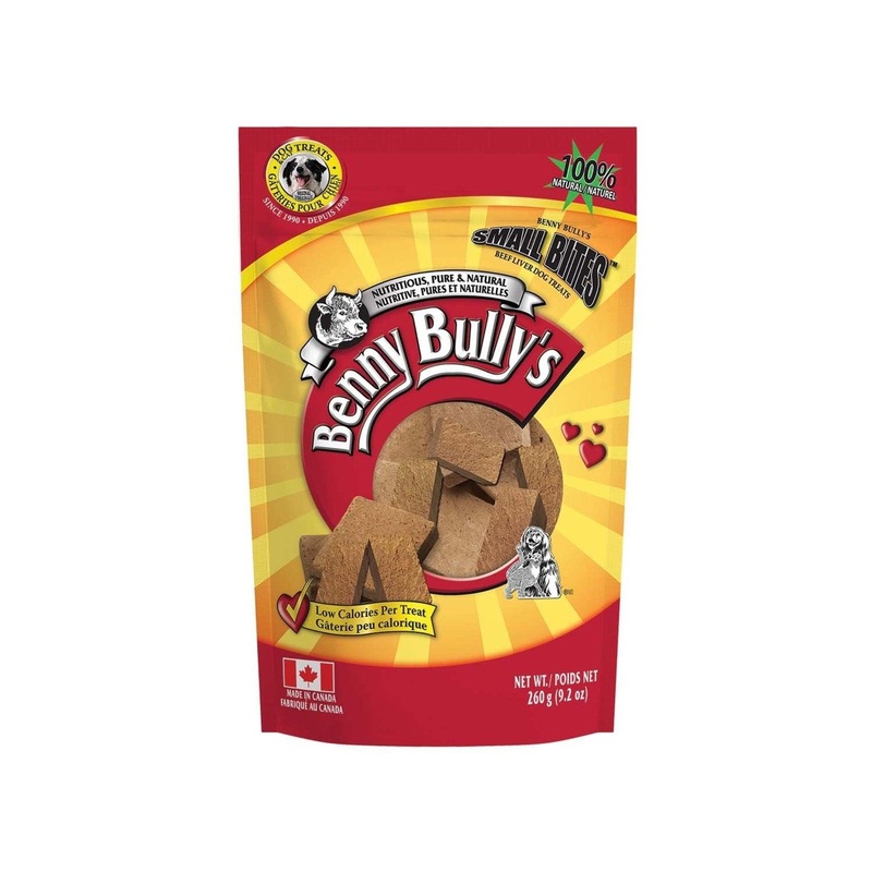 Benny Bullies Beef Liver Chops Small Bites Dog Treats