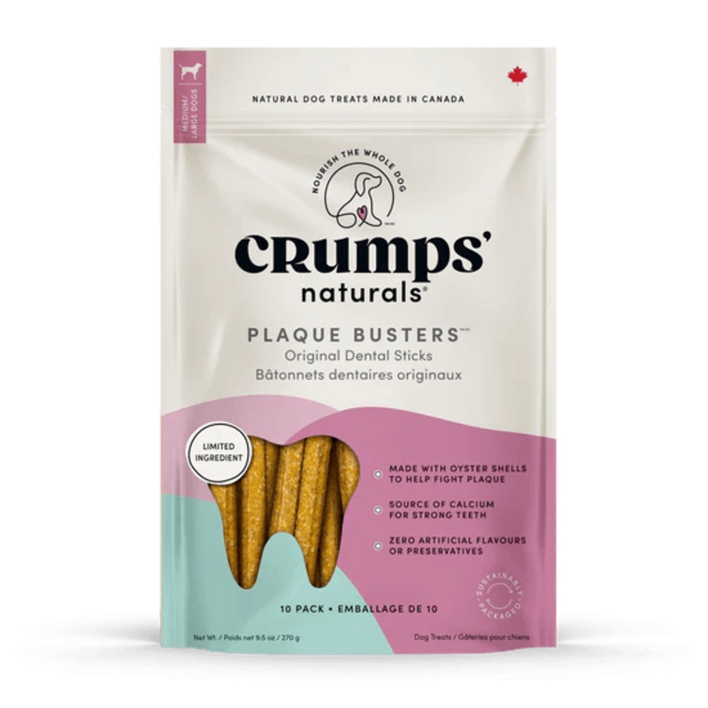 Crumps Naturals Dog Treats Plaque Busters Original