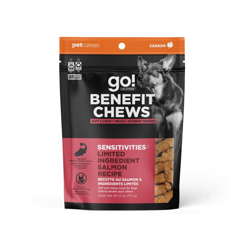 Go! Benefit Chews Sensitivities Limited Ingredient Soft and Chewy Treats Salmon Recipe For Dogs