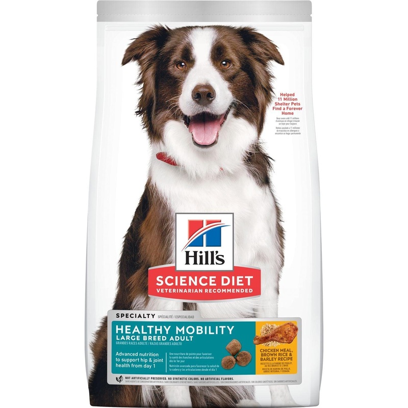 Hill's Science Diet Dry Dog Food, Adult, Large Breed, Healthy Mobility for Joint Health, Chicken Meal, Brown Rice & Barley Recipe
