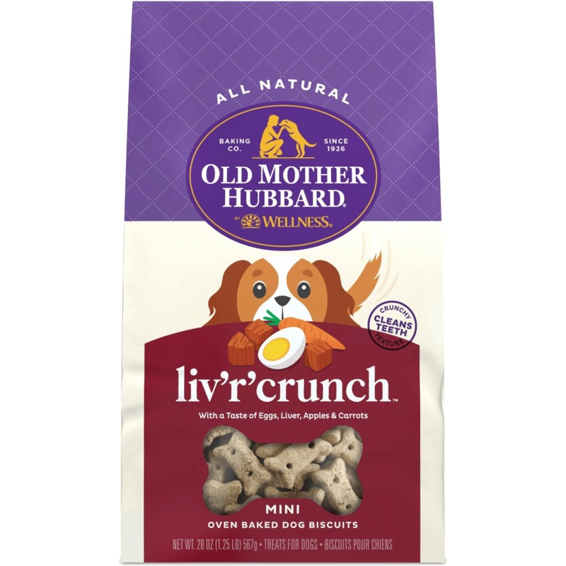 Old Mother Hubbard Classic Liv'R'Crunch Natural Mini Oven-Baked Biscuits Dog Treats