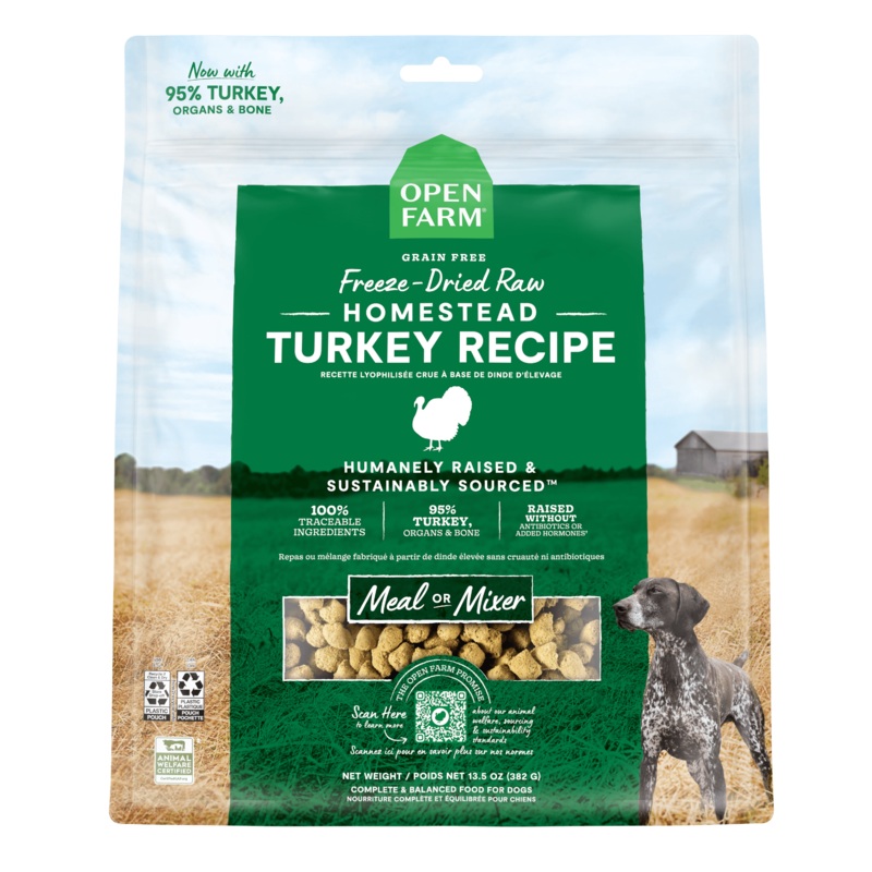 Open Farm Dog Food Homestead Turkey Freeze Dried Raw