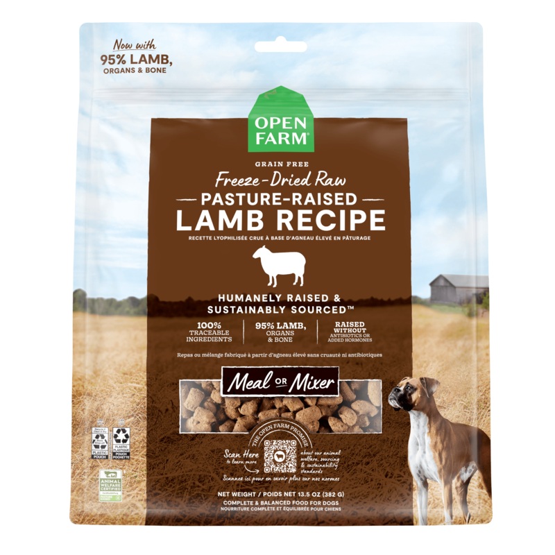 Open Farm Dog Food Pasture Raised Lamb Freeze Dried Raw