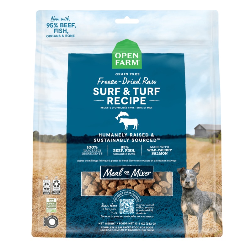 Open Farm Dog Food Surf & Turf Freeze Dried Raw