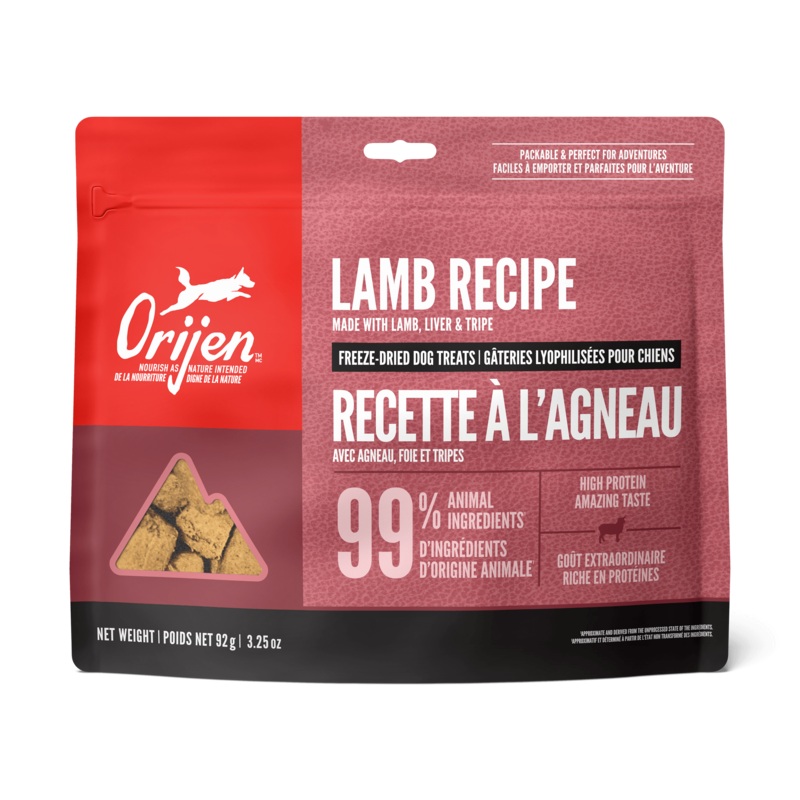 Orijen Freeze-Dried Dog Treats Grass-Fed Lamb Formula