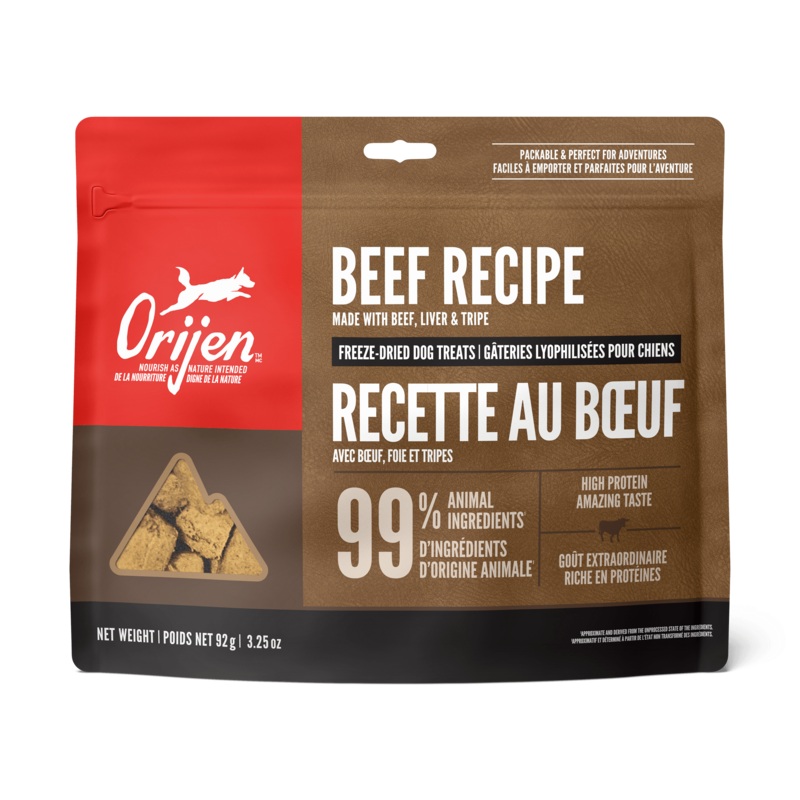 Orijen Freeze-Dried Dog Treats Ranch-Raised Beef Formula