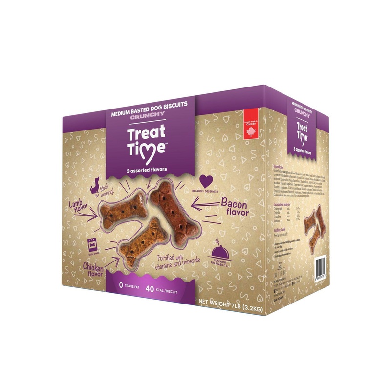 Treat Time Dog Biscuits Basted Medium
